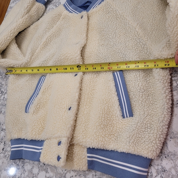 Wrangler Free People Sherpa Bomber Jacket Women's Medium Cozy - Picture 7 of 9